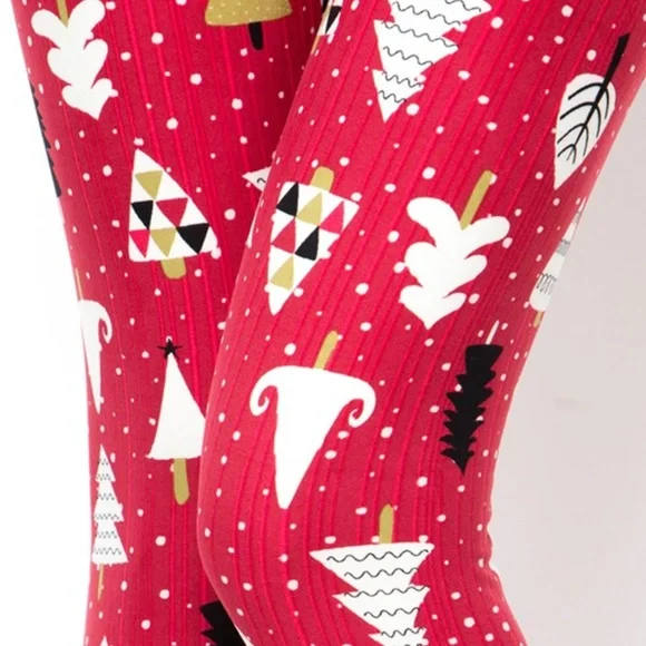 3 For $15 Christmas Tree print Leggings - Picture 2 of 4
